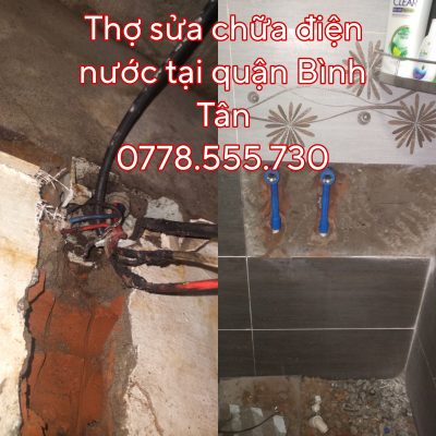 Thợ sửa điện nước tại Quận Bình Tân