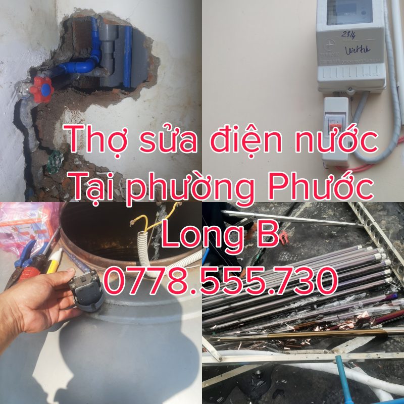 Thợ Sửa Điện Nước Tại Phường Phước Long B, Quận 9 - 0778555730 - Gọi Thợ Đến Ngay 1 Thợ sửa điện tại phường Phước Long B