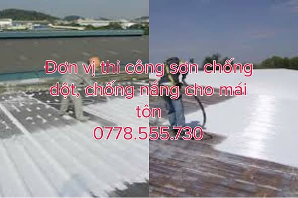 Sợn chống nắng, chống dột mái tôn tại TPHCM Sợn chống nắng, chống dột mái tôn tại TPHCM