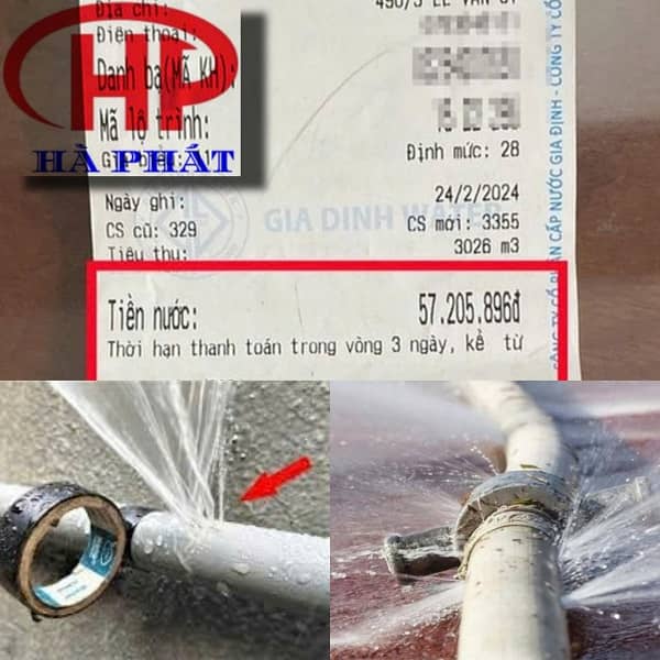 Thiệt hại nặng nề khi chậm trễ xử lý đường ống nước vỡ ngầm Thiệt hại nặng nề khi chậm trễ xử lý đường ống nước vỡ ngầm