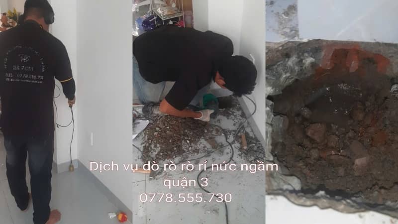 Dịch vụ dò rò rỉ nước ngầm chính xác tại quận 3 Dịch vụ dò rò rỉ nước ngầm chính xác tại quận 3