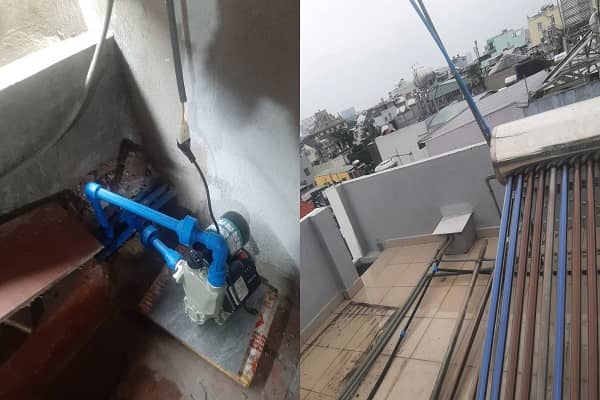 Lắp đặt bơm tăng áp trợ lực cho nước nóng khi sử dụng yếu Lắp đặt bơm tăng áp trợ lực cho nước nóng khi sử dụng yếu