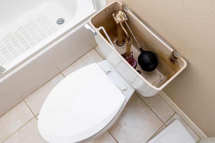 Bồn cầu mà không ngừng chảy, nguyên nhân có thể là do phao cấp nước bị hỏng Bồn cầu mà không ngừng chảy, nguyên nhân có thể là do phao cấp nước bị hỏng