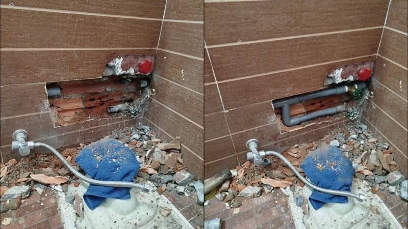 Thợ Hà Phát xử lý ống nước rò rỉ âm tường tại nhà khách Biên Hòa Thợ Hà Phát xử lý ống nước rò rỉ âm tường tại nhà khách Biên Hòa