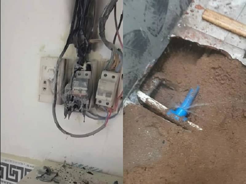 Kiểm tra sự cố điện quá tải, gây chập cháy điện tại công trình Dĩ An Kiểm tra sự cố điện quá tải, gây chập cháy điện tại công trình Dĩ An