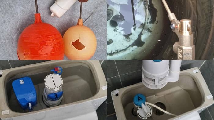 Sửa chữa phao cơ, phao bồn cầu không ngắt nước Sửa chữa phao cơ, phao bồn cầu không ngắt nước